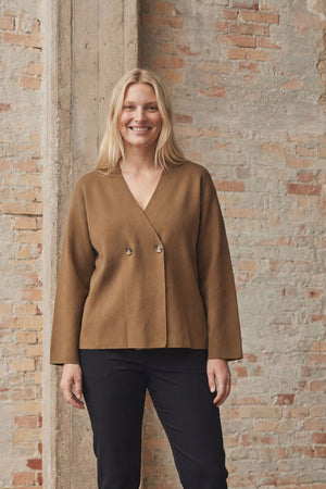 I SAY Jena Cardigan Knitwear 102 Camel