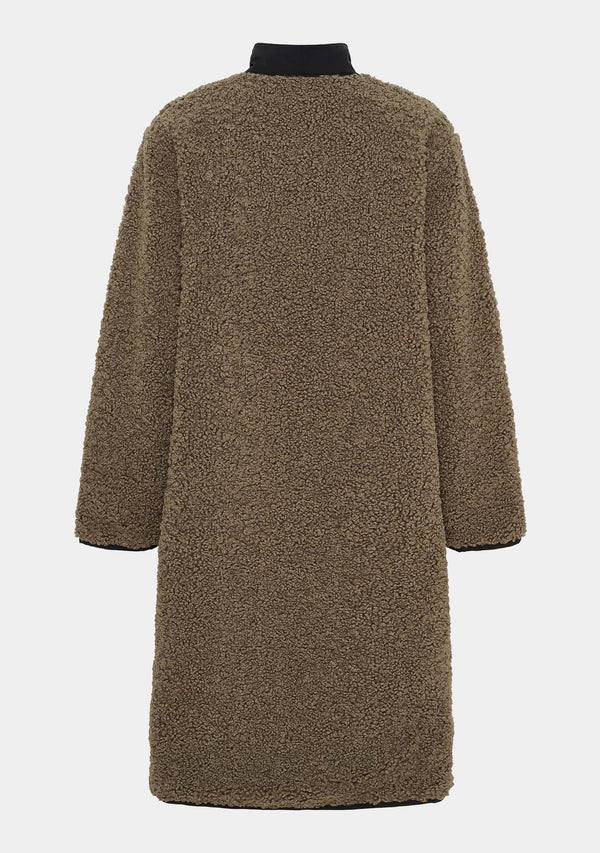 I SAY Jenka Reversible Coat Outerwear 368 Taupe