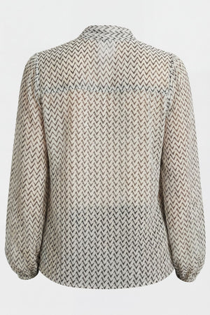 I SAY Jill Blouse Blouses D36 Black Zig Zag