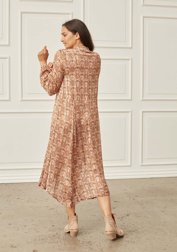 I SAY Jodie Dress Dresses K55 Browny Paisley