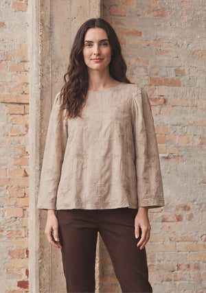 I SAY Juna Blouse Blouses 117 Dark Sand
