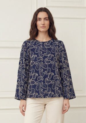 I SAY Juna New Blouse Blouses 602 Blue