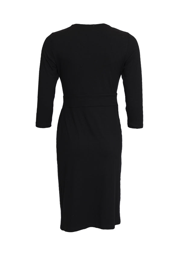 I SAY Kalla Drape Dress Dresses 900 Black