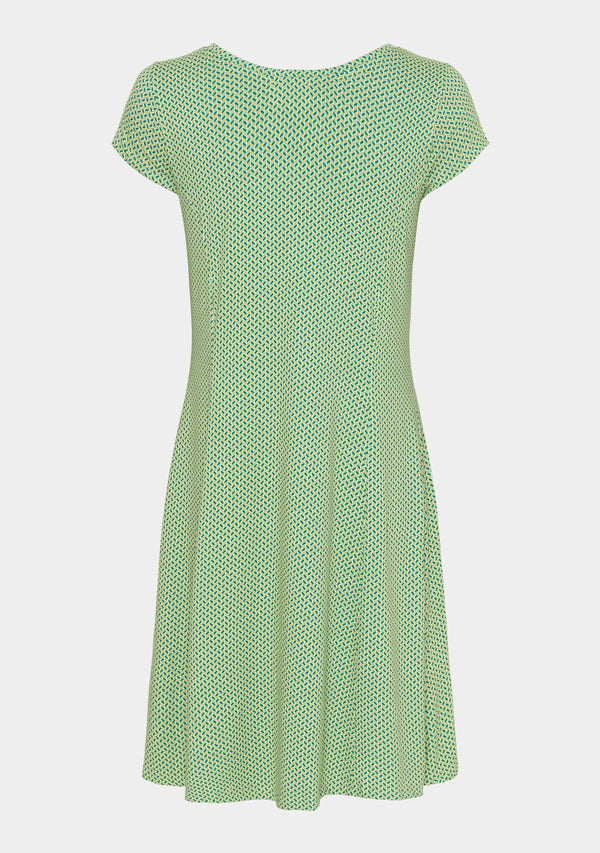 I SAY Kalla Jersey Dress Dresses L15 Emerald Geometric