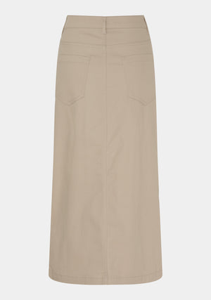 I SAY Karuna Long Skirt Skirts 117 Dark Sand