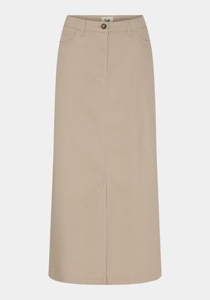 I SAY Karuna Long Skirt Skirts 117 Dark Sand