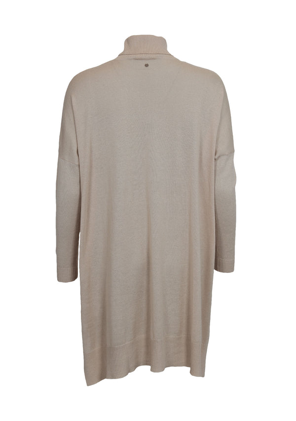 I SAY Katinka Rollneck Tunic Knitwear 112 Sand