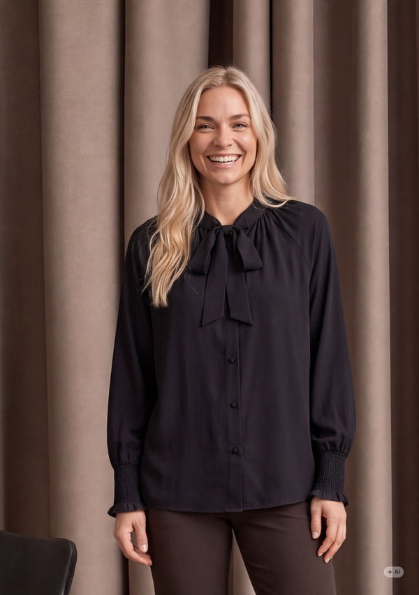 I SAY Konnie Deco Shirt Shirts 900 Black