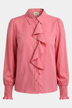I SAY Konnie Flounce Shirt Shirts 529 Warm Pink