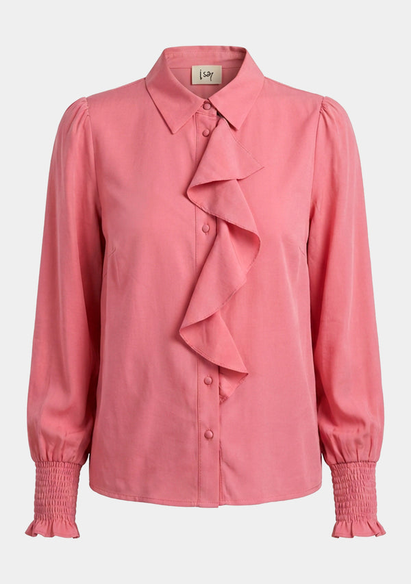 I SAY Konnie Flounce Shirt Shirts 529 Warm Pink