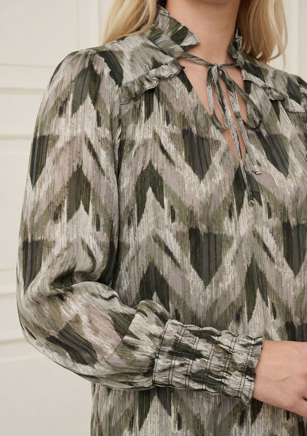 I SAY Kuna Blouse Blouses N11 Khaki ZigZag