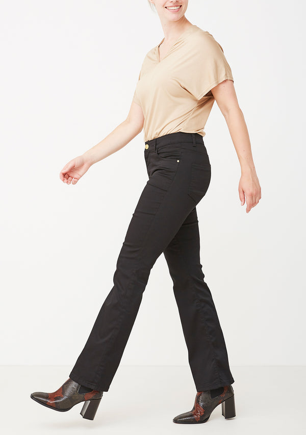 I SAY Lido Flare Jeans Pants 900 Black