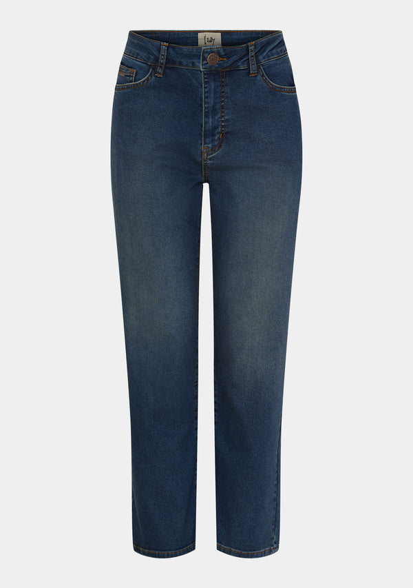 I SAY Lido Straight Jeans Pants 670 Blue Wash Denim