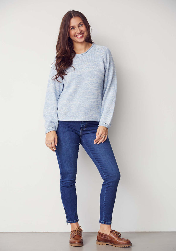 I SAY Lido Zip Jeans Pants 633 Basic Denim Wash