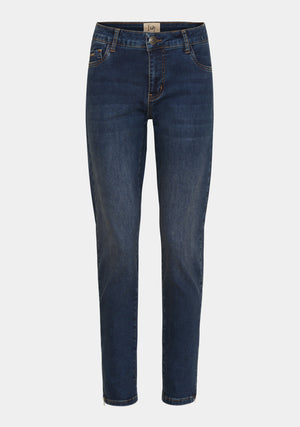 I SAY Lido Zip Jeans Pants 652 Dark Lido Wash