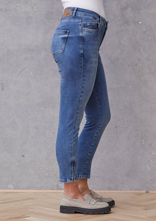 I SAY Lido Zip Jeans Pants 679 Light Blue Denim