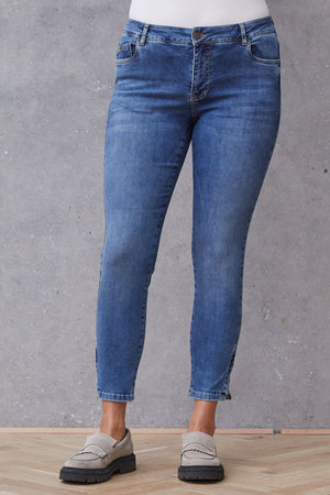 I SAY Lido Zip Jeans Pants 679 Light Blue Denim