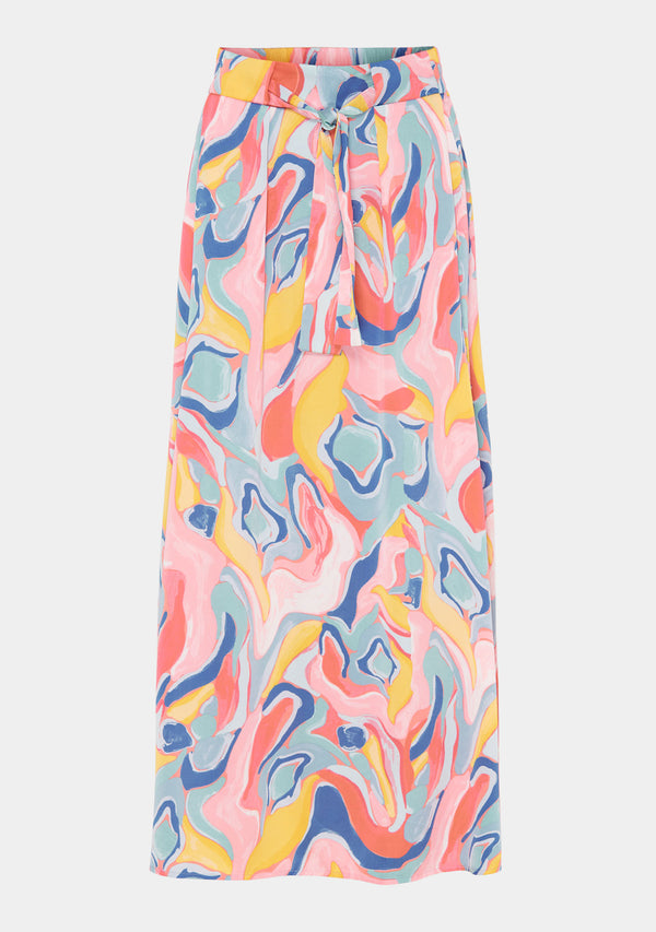 I SAY Liva Printed Skirt Skirts L09 Summer Fluid