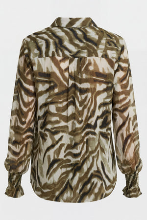 I SAY Lotta Smock Shirt Shirts N49 Khaki Flow