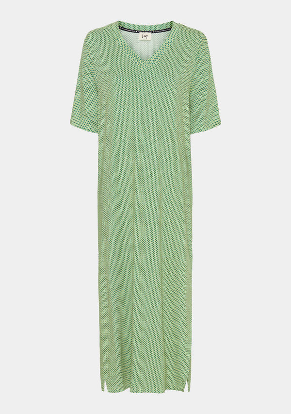 I SAY Louis Long Dress Dresses L15 Emerald Geometric