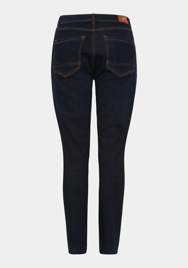 I SAY Lucca 9/10 Jeans Pants 697 Dark Denim Unwashed