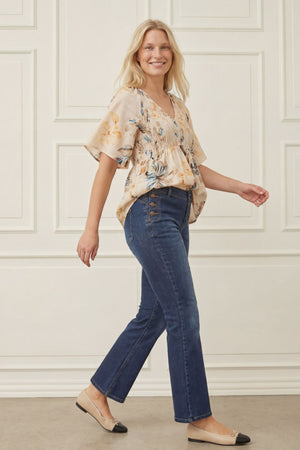 I SAY Margo Printed Blouse Blouses A55 Summer Flower
