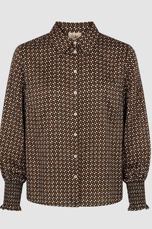 I SAY Melba Printed Blouse Blouses A93 Geometric