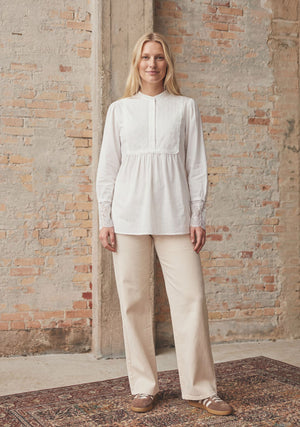 I SAY Merle Lace Blouse Blouses 100 White