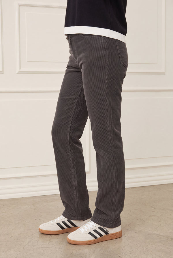 I SAY Monza Long Striped Pant Pants M29 Potato w/Black Stripe