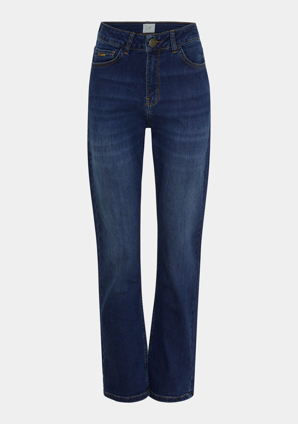 I SAY Monza Straight Jeans Pants 624 Monza Mid Denim