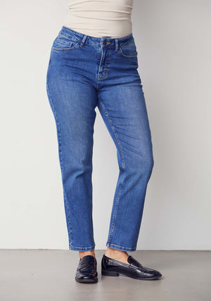 I SAY Monza Straight Jeans Pants 679 Light Blue Denim