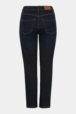 I SAY Monza Straight Jeans Pants 697 Dark Denim Unwashed