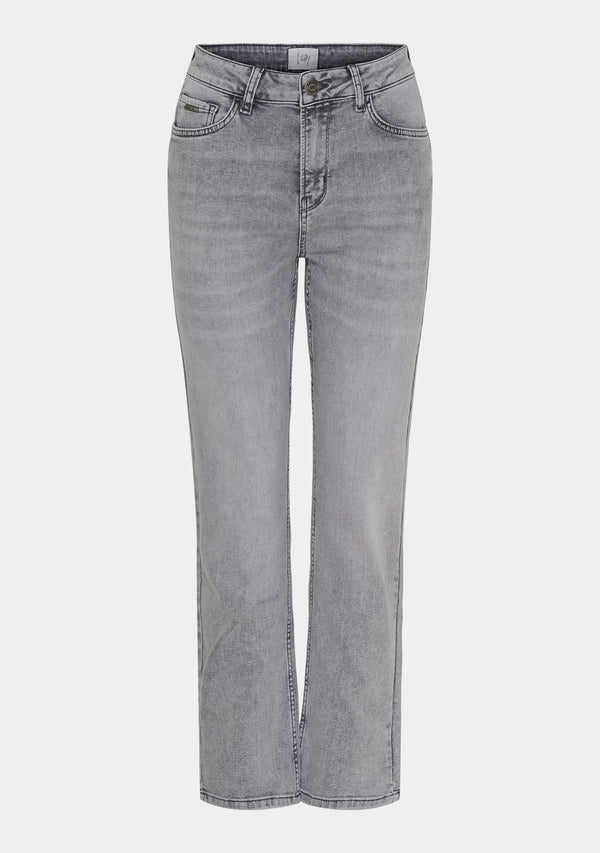 I SAY Monza Straight Jeans Pants 943 Light Grey Washed