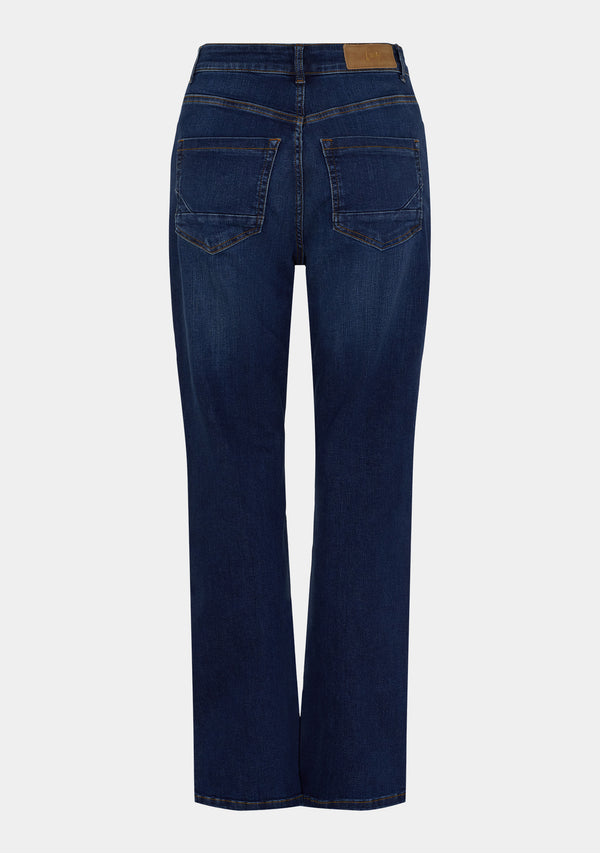 I SAY Monza Straight Jeans Pants M91 Dark Blue Wash