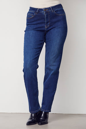 I SAY Monza Straight Jeans Pants M91 Dark Blue Wash