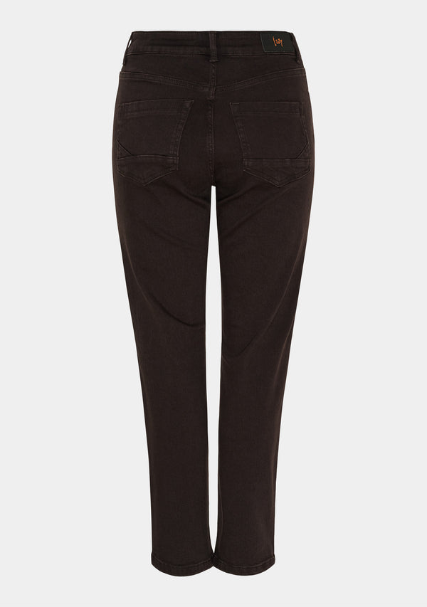 I SAY Monza Straight Pant Pants 356 Dark brown