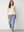 I SAY Monza Striped Jeans Pants G12 Milky Stripe