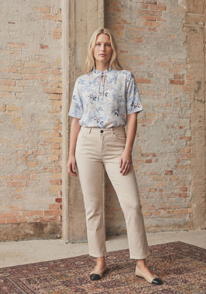 I SAY Monza Twill Pant Pants 117 Dark Sand