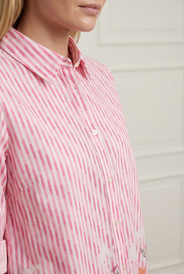 I SAY Mynte Tunic Dress Tunics N32 Pink Tone Borderprint