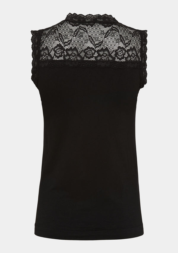 I SAY Nilla Highneck Top Tops 900 Black