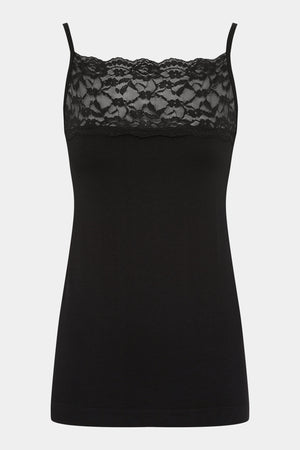 I SAY Nilla Wide Lace Top Basics 900 Black