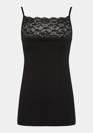 I SAY Nilla Wide Lace Top Tops 900 Black