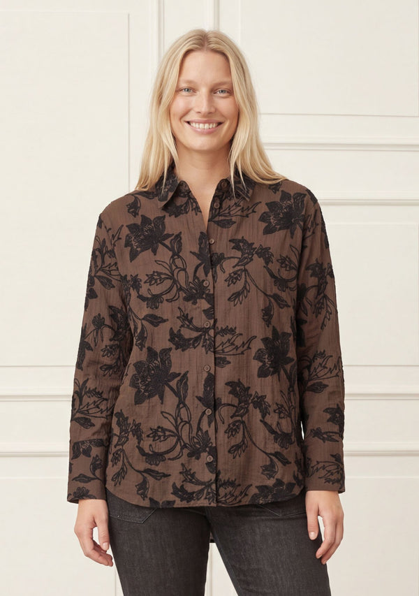 I SAY Nimi Shirt Shirts 356 Dark brown