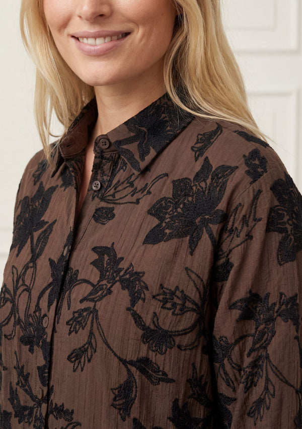 I SAY Nimi Shirt Shirts 356 Dark brown
