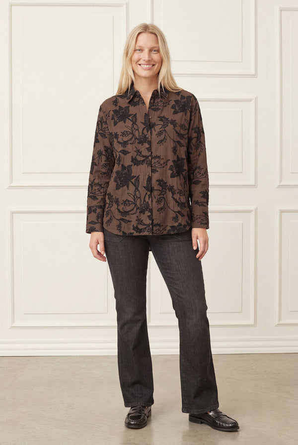 I SAY Nimi Shirt Shirts 356 Dark brown