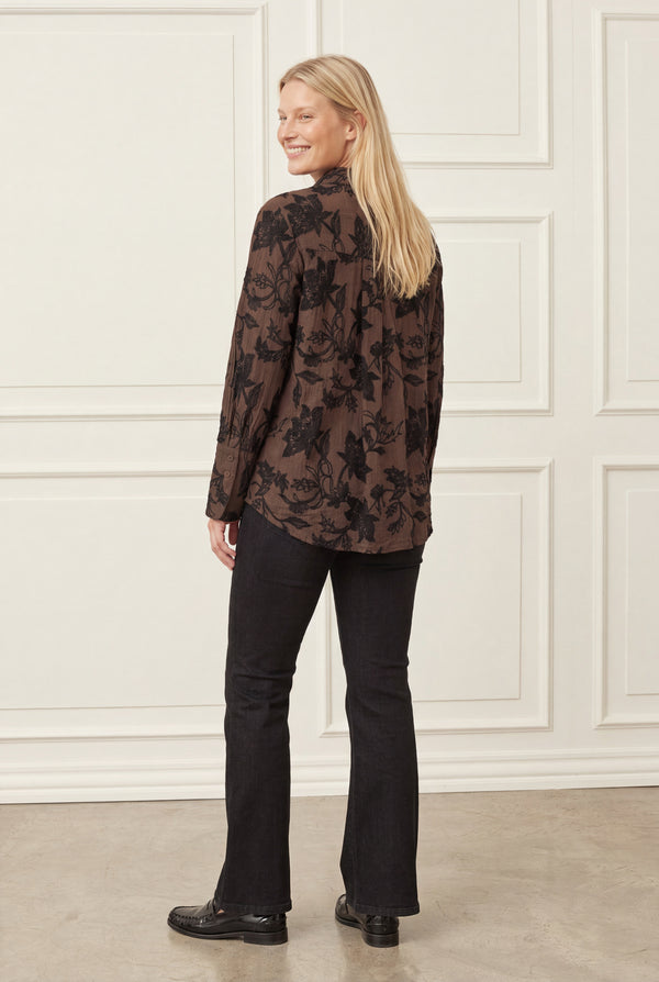 I SAY Nimi Shirt Shirts 356 Dark brown
