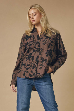 I SAY Nimi Shirt Shirts 356 Dark brown