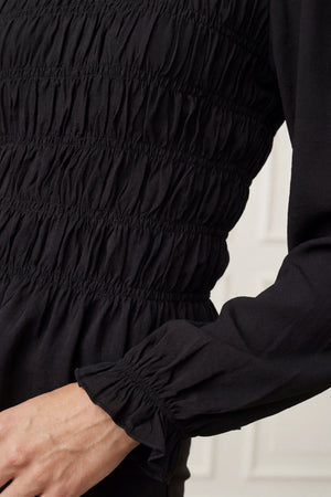 I SAY Noel Smock Blouse Blouses 900 Black