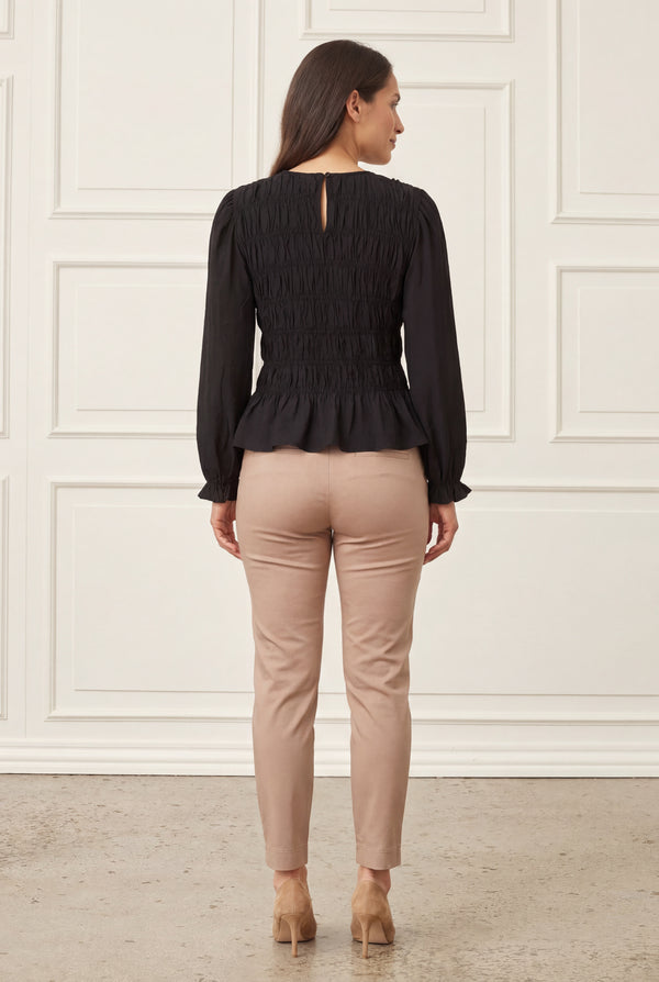 I SAY Noel Smock Blouse Blouses 900 Black