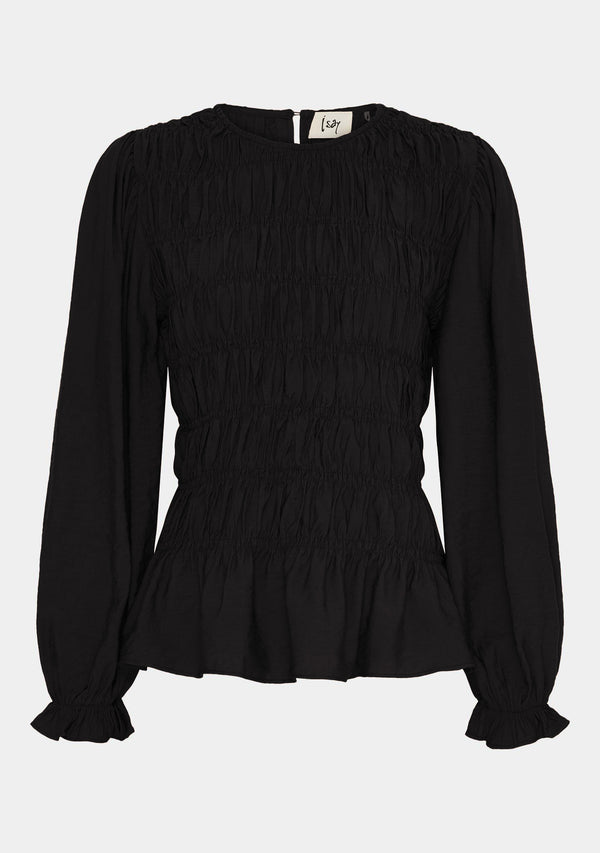 I SAY Noel Smock Blouse Blouses 900 Black